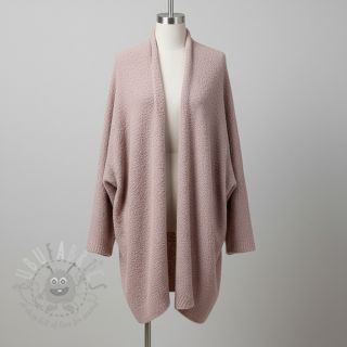 Pletenina Paris bouclé rose