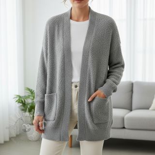 Pletenina Paris bouclé dusty mint