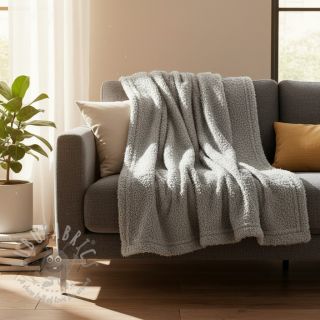 Pletenina Paris bouclé dusty mint