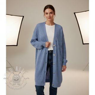 Pletenina jacquard Diamond baby blue