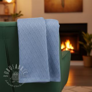 Pletenina jacquard Diamond baby blue