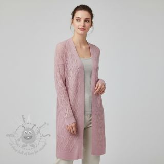 Pletenina jacquard Diamond light pink