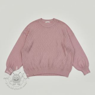 Pletenina jacquard Diamond light pink