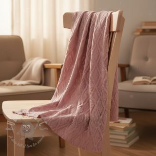 Pletenina jacquard Diamond light pink