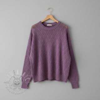 Pletenina jacquard Diamond lavender