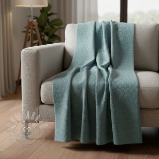 Pletenina jacquard Diamond ocean blue