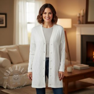 Pletenina jacquard Diamond off white