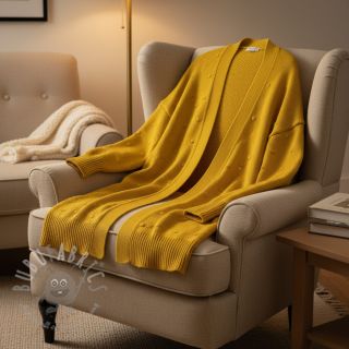 Pletenina BIG KNIT DOT ochre