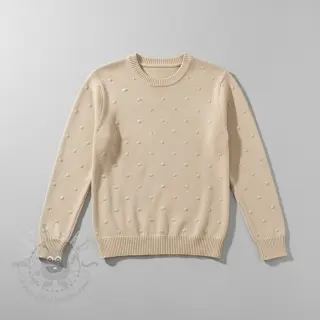 Pletenina BIG KNIT DOT naturals