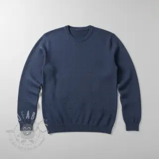 Pletenina BIG KNIT DOT navy