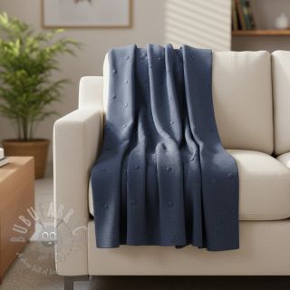 Pletenina BIG KNIT DOT navy