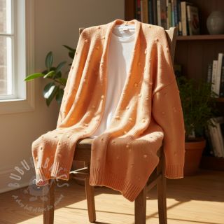 Pletenina BIG KNIT DOT peach