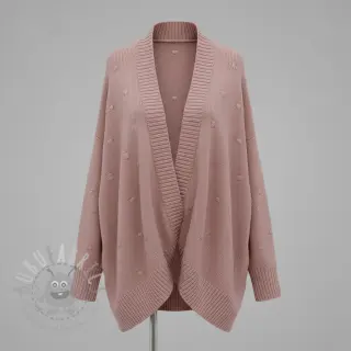 Pletenina BIG KNIT DOT old pink