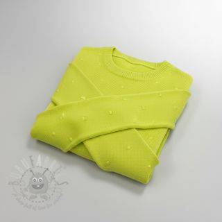Pletenina BIG KNIT DOT bright green
