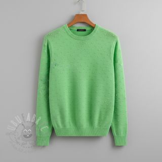 Pletenina BIG KNIT DOT grass green