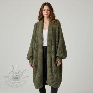 Pletenina BIG KNIT camo green