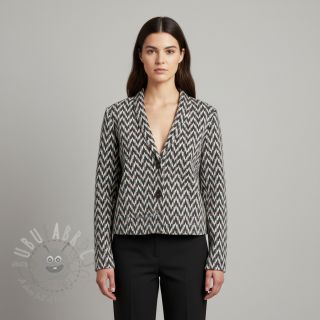 Pletenina jacquard Comfilia Arrows grey