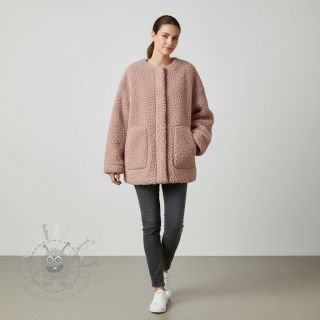 Tkanina za kapute TEDDY powder