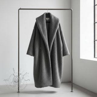 Tkanina za kapute TEDDY grey