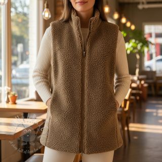 Tkanina za kapute TEDDY soft taupe