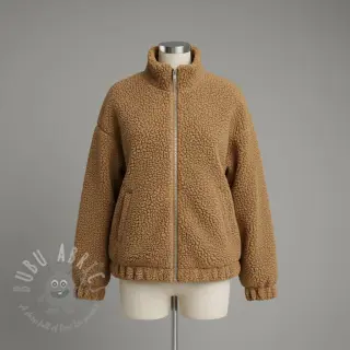 Tkanina za kapute TEDDY camel