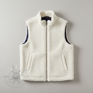 Tkanina za kapute TEDDY ecru