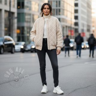 Tkanina za kapute TEDDY Diamond beige