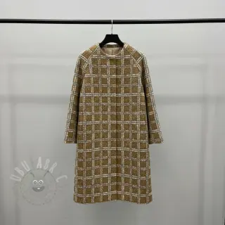 Tkanina za kapute Bouclé Squares design A