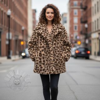 Tkanina za kapute TEDDY Panthera light sand