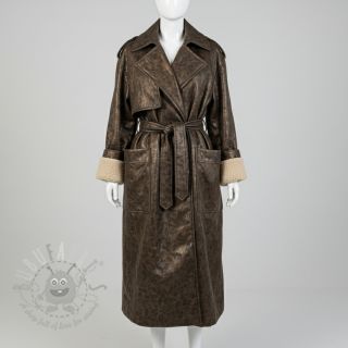 Tkanina za kapute Panther Glammy Teddy Lammy brown