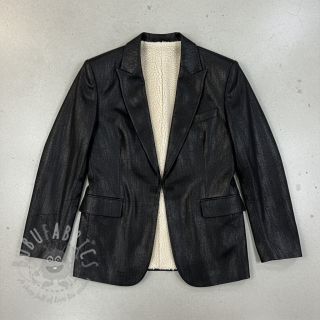 Tkanina za kapute Vintage Glammy Teddy Lammy black