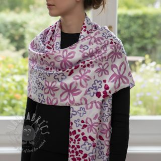 Saten ROYAL MICRO Abstarct white