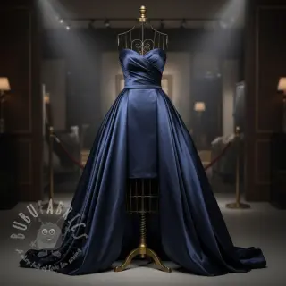 Saten SOIVÉ navy