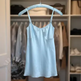 Saten light blue
