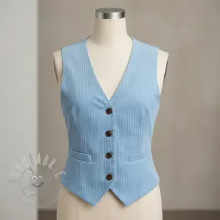 Baršun 6W WASHED STRETCH light blue