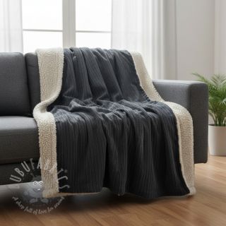 Rastezljivi baršun Cofur fleece black