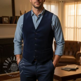 Baršun 6W WASHED STRETCH navy