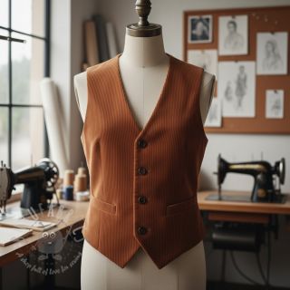 Baršun 6W WASHED STRETCH rust