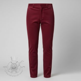 Baršun 6W WASHED STRETCH dark red