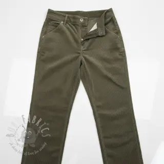 Baršun 6W WASHED STRETCH camo green