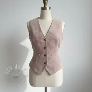 Baršun 6W WASHED STRETCH old pink