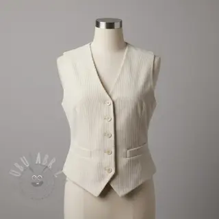 Baršun 6W WASHED STRETCH off white