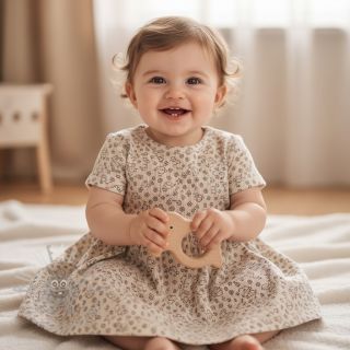 Rastezljivi baršun STRETCH Little sheep light sand