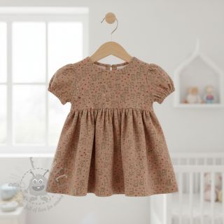 Rastezljivi baršun STRETCH Little foxes sand