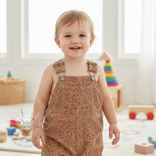 Rastezljivi baršun STRETCH Little foxes sand