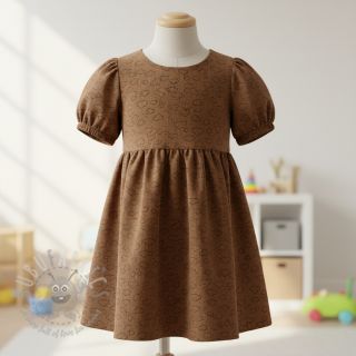 Rastezljivi baršun STRETCH Little clouds taupe