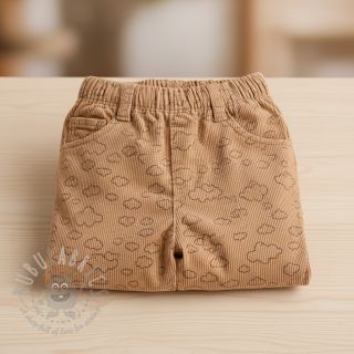 Rastezljivi baršun STRETCH Little clouds sand