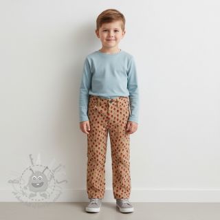 Rastezljivi baršun STRETCH Little strawberries sand