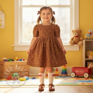 Rastezljivi baršun STRETCH Little strawberries taupe