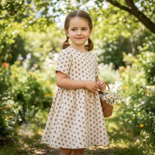 Rastezljivi baršun STRETCH Little cherry light sand